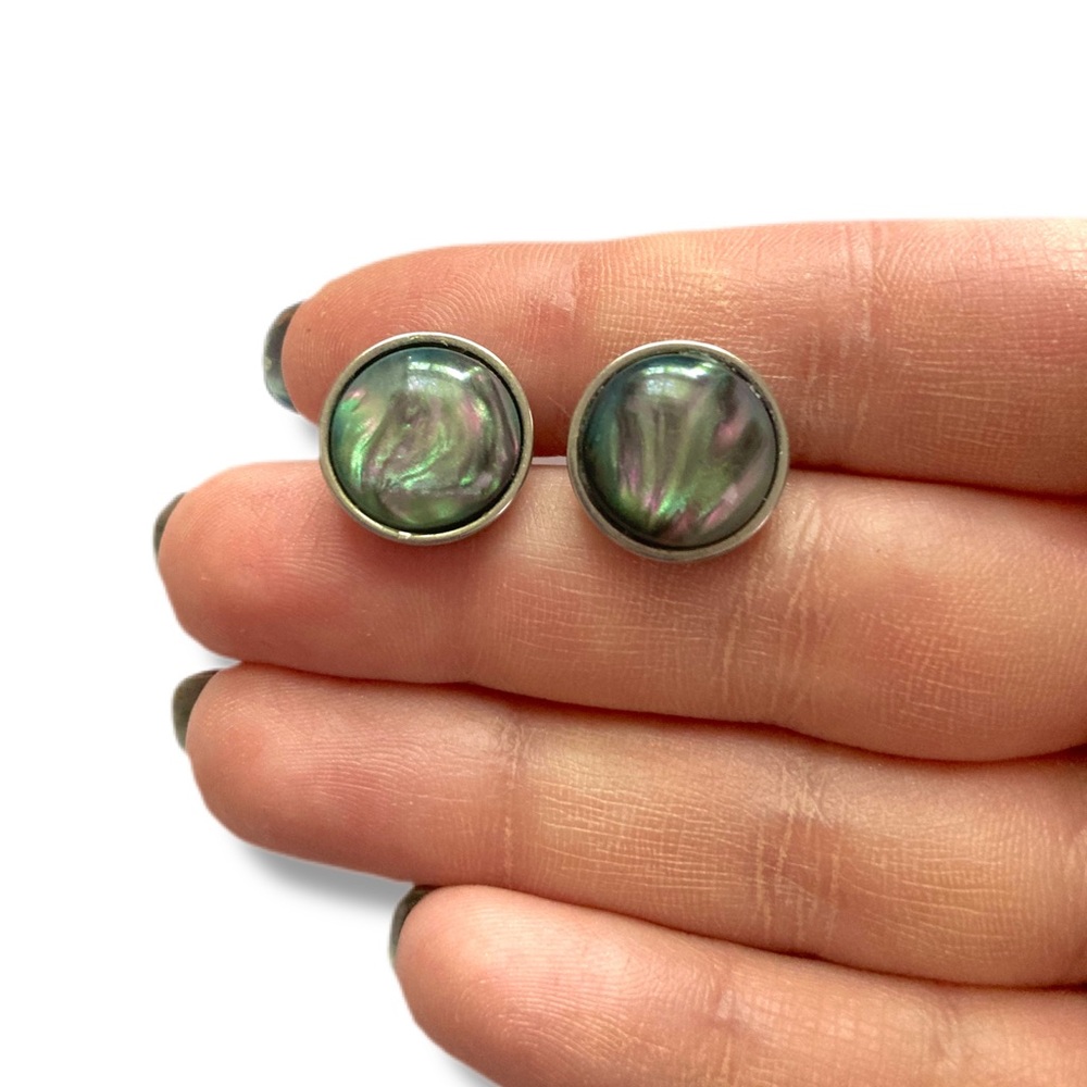 Earrings | Aurora Shell Stainless Steel Posts